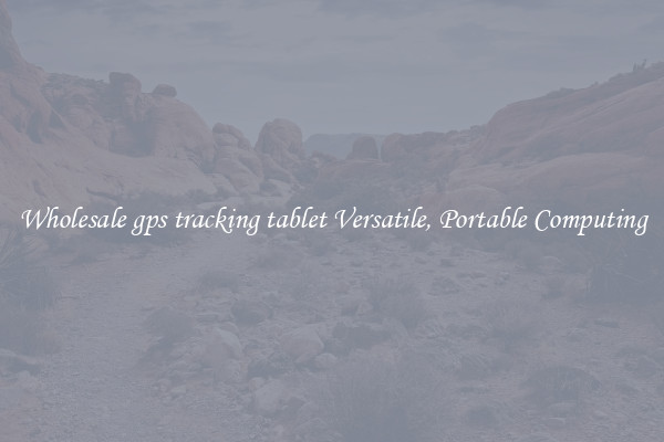 Wholesale gps tracking tablet Versatile, Portable Computing