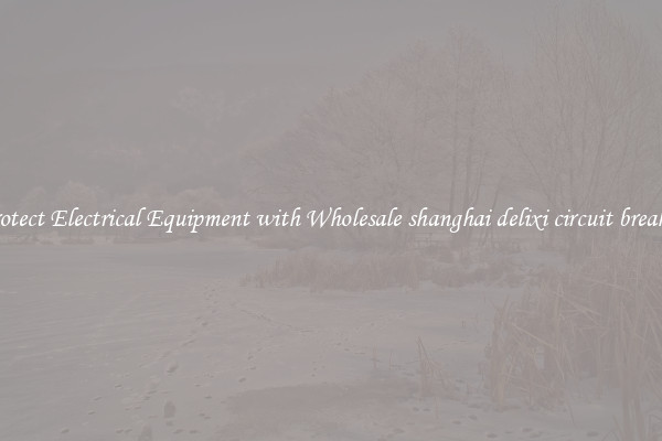 Protect Electrical Equipment with Wholesale shanghai delixi circuit breaker