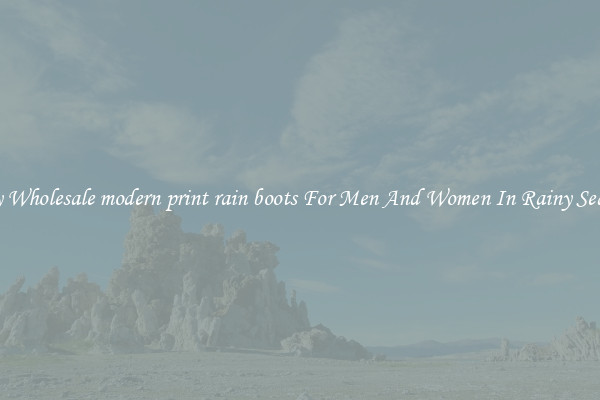 Buy Wholesale modern print rain boots For Men And Women In Rainy Season