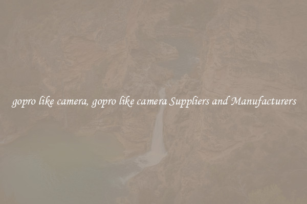 gopro like camera, gopro like camera Suppliers and Manufacturers