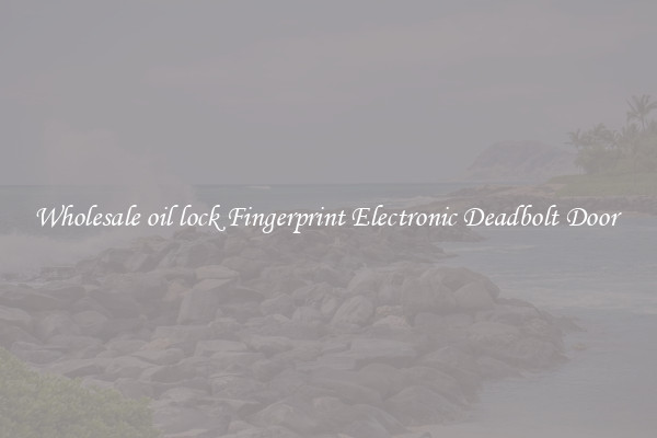 Wholesale oil lock Fingerprint Electronic Deadbolt Door 