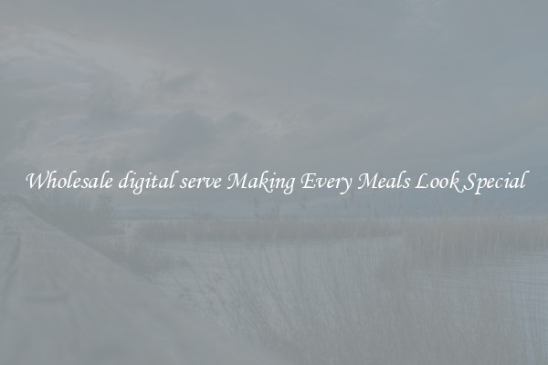 Wholesale digital serve Making Every Meals Look Special