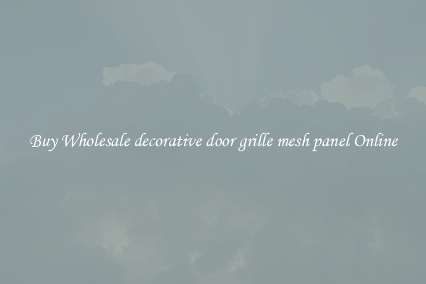 Buy Wholesale decorative door grille mesh panel Online