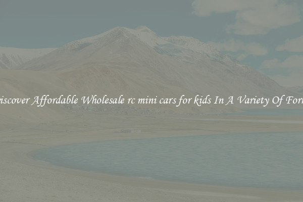Discover Affordable Wholesale rc mini cars for kids In A Variety Of Forms