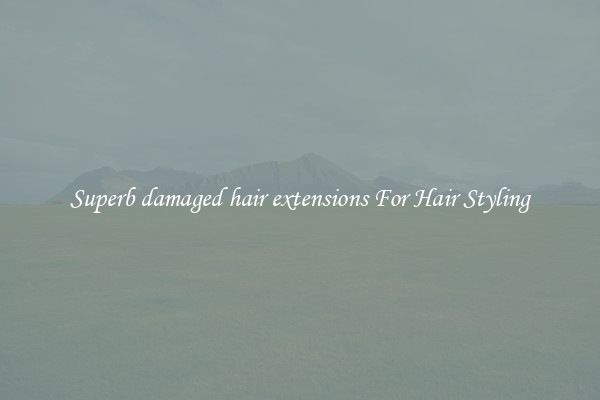 Superb damaged hair extensions For Hair Styling
