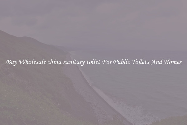 Buy Wholesale china sanitary toilet For Public Toilets And Homes