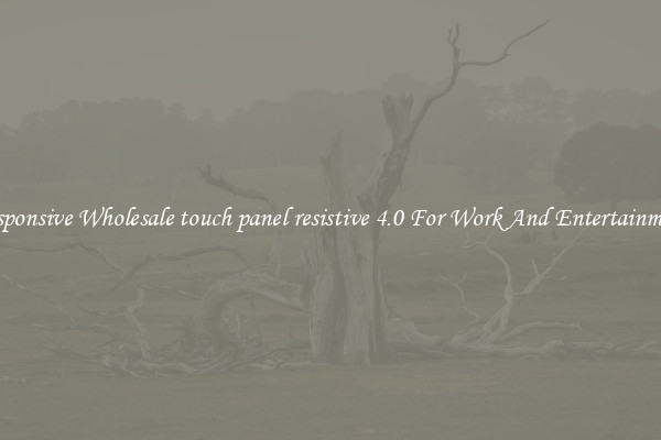 Responsive Wholesale touch panel resistive 4.0 For Work And Entertainment
